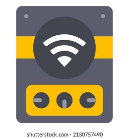 smart speaker vector icon illustration website