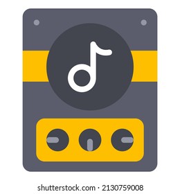 smart speaker vector icon illustration website