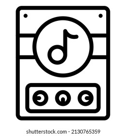 smart speaker vector icon illustration website