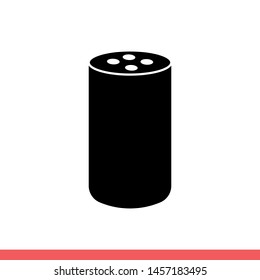 Smart speaker vector icon, virtual assistant symbol. Simple, flat design for web or mobile app