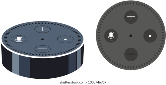 Smart Speaker Voice - Shutterstock ID 1305746707