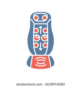 smart spine massagers color flat icon for digital and print projects.  Minimal clean icons for apps and websites. Modern simple icons for UI UX and branding