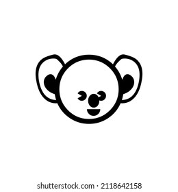 smart squirrel face illustration. animal face.