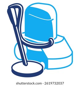 Smart Steam Cleaner icon represented by Automatic Steam Cleaner Dualtone style.