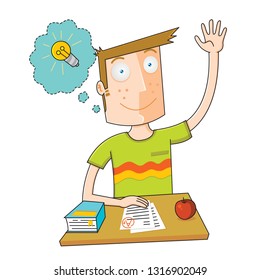 Smart Student Cartoon