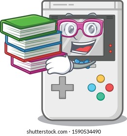 Smart Student handheld game Scroll mascot cartoon with book