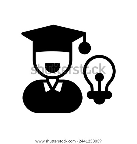 Smart Student  icon in vector. Logotype
