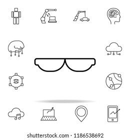 smart sunglasses icon. New Technologies icons universal set for web and mobile