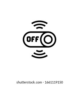 Smart switch icon in linear, outline icon isolated on white background
