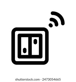 smart switch icon. vector line icon for your website, mobile, presentation, and logo design.