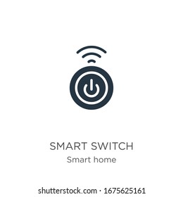 Smart switch icon vector. Trendy flat smart switch icon from smart home collection isolated on white background. Vector illustration can be used for web and mobile graphic design, logo, eps10