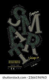 Ilustración vectorial de diseño de camiseta inteligente