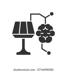 Luz de mesa inteligente con el icono del cerebro