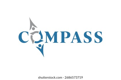 Smart team and compass logo