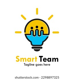 Smart team design logo template illustration