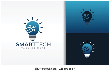 Smart Tech With Light Bulb Icon