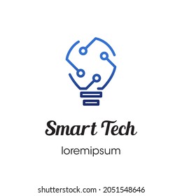 Diseño de logotipo o plantilla de símbolos Smart Tech