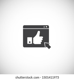 Smart technologies icon on background for graphic and web design. Simple illustration. Internet concept symbol for website button or mobile app.