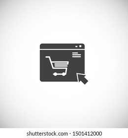 Smart technologies icon on background for graphic and web design. Simple illustration. Internet concept symbol for website button or mobile app.