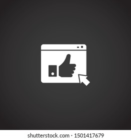 Smart technologies icon on background for graphic and web design. Simple illustration. Internet concept symbol for website button or mobile app.