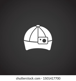 Smart technologies icon on background for graphic and web design. Simple illustration. Internet concept symbol for website button or mobile app.