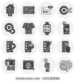 Smart technologies related icon on background for graphic and web design. Simple illustration. Internet concept symbol for website button or mobile app.