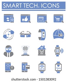 Smart technologies related icon on background for graphic and web design. Simple illustration. Internet concept symbol for website button or mobile app.
