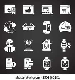 Smart technologies related icon on background for graphic and web design. Simple illustration. Internet concept symbol for website button or mobile app.