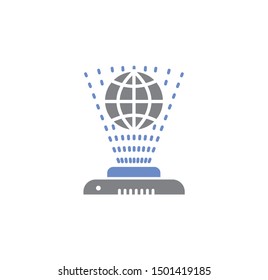 Smart technologies related icon on background for graphic and web design. Simple illustration. Internet concept symbol for website button or mobile app.