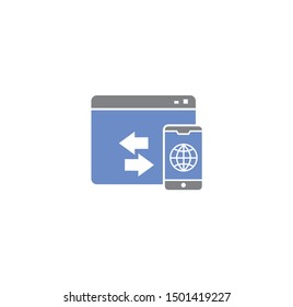 Smart technologies related icon on background for graphic and web design. Simple illustration. Internet concept symbol for website button or mobile app.