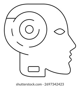 Smart Technology Artificial Intelligence Vector Icon Concept