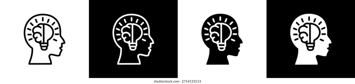 Línea de concepto de Tecnología inteligente n estilo de icono de glifo en blanco y fondo