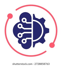 Icono de Tecnología inteligente Color Relleno Estilo Ilustración vectorial