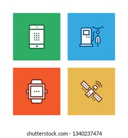 SMART TECHNOLOGY LINE ICON SET