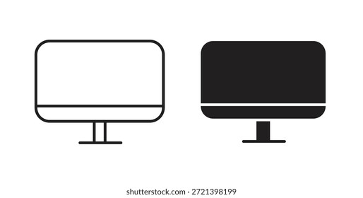 Smart Television Icon Concept Set. Einfache Symbolsammlung