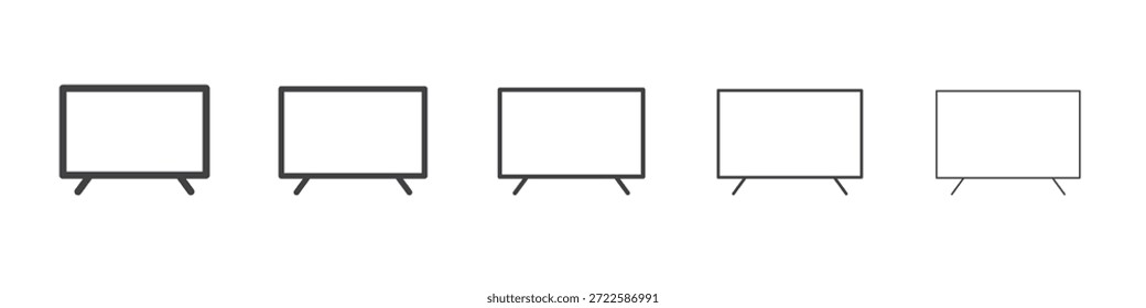Smart Television Icon Design, Logo, App, UI. Vektorgrafik, EPS