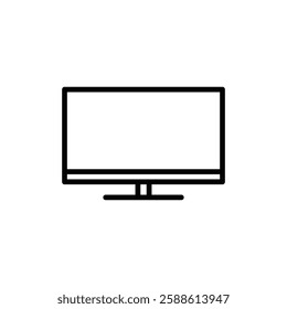 smart Television icon Flat illustration sign