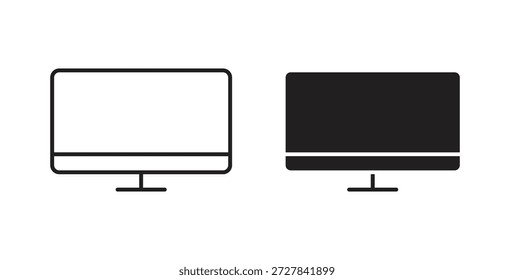 ícones de TV inteligentes. Coleção de vetores de ícones de tópicos. ilustrações simples