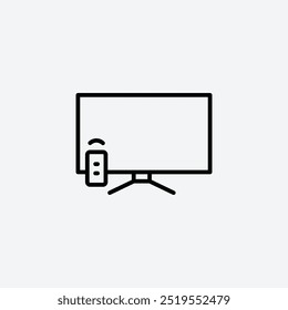 Smart Televisionline vector icon. EPS 10