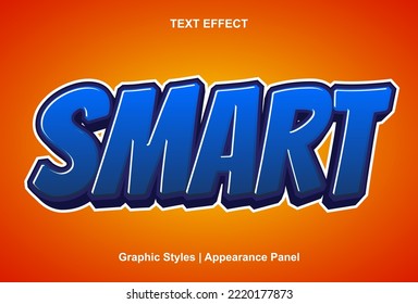 smart text effect with graphic style and editable
