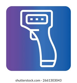 ícone plano de cor de termômetro inteligente para projetos digitais e de impressão.  Ícones mínimos de limpeza para aplicativos e sites. Ícones simples modernos para UI UX e branding