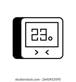 Smart Thermostat Icon vector stock illustration
