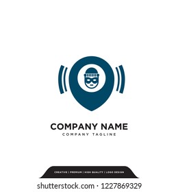 smart thief  logo company vector