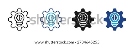 Smart Thinking icon set multiple style collection