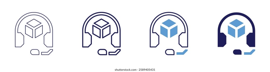 Smart tool icon in 4 different styles. Thin Line, Line, Bold Line, Duotone. Duotone style. Editable stroke.