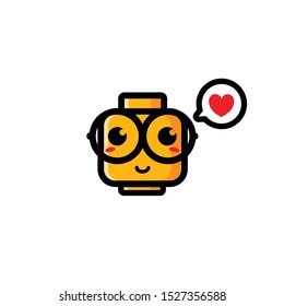smart toy mascot vector design