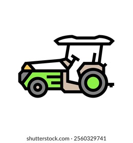 smart tractor agri tech color icon vector. smart tractor agri tech sign. isolated symbol illustration