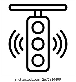 Smart Traffic Icon Element For Design
