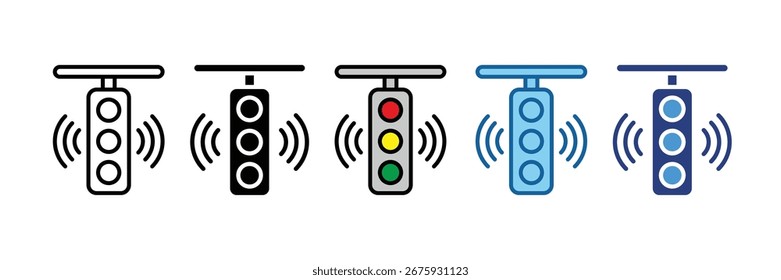 Elemento inteligente del icono del tráfico para el diseño