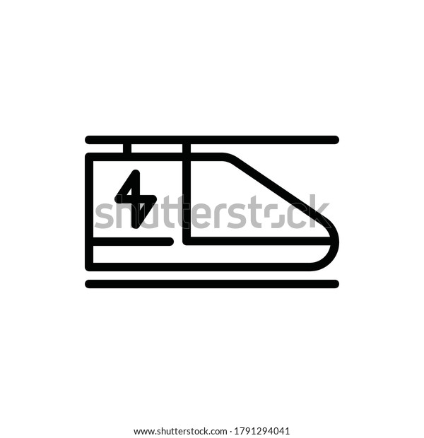 Smart Train Icon Logo\
Vector Isolated. Public Transportation Icon Set. Editable Stroke\
and Pixel Perfect.